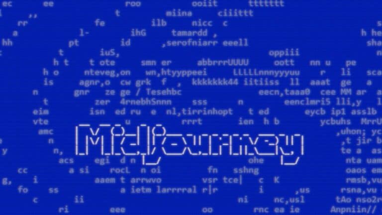A complete guide to Midjourney, a blue screen with the word on it.