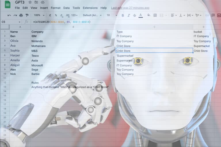 Using A.I., modify a robot's head image in Google Docs.