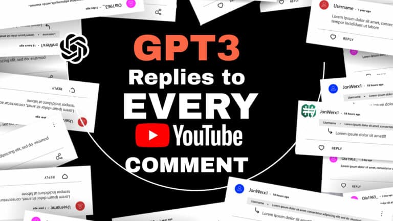 GPT3 Youtube Comments Bot